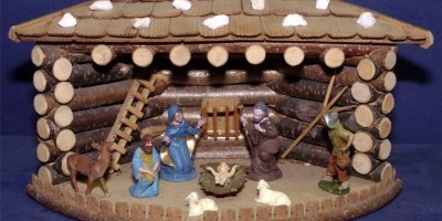 Beitragsbild Eck-Weihnachtskrippe mit Figuren