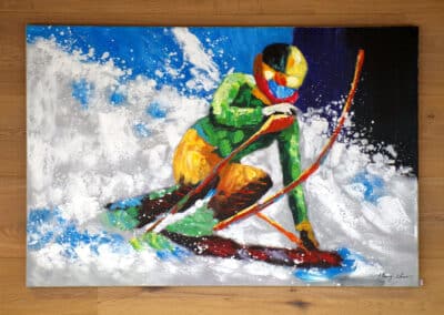 Acrylbild Harry Zhao "Ride in the snow"